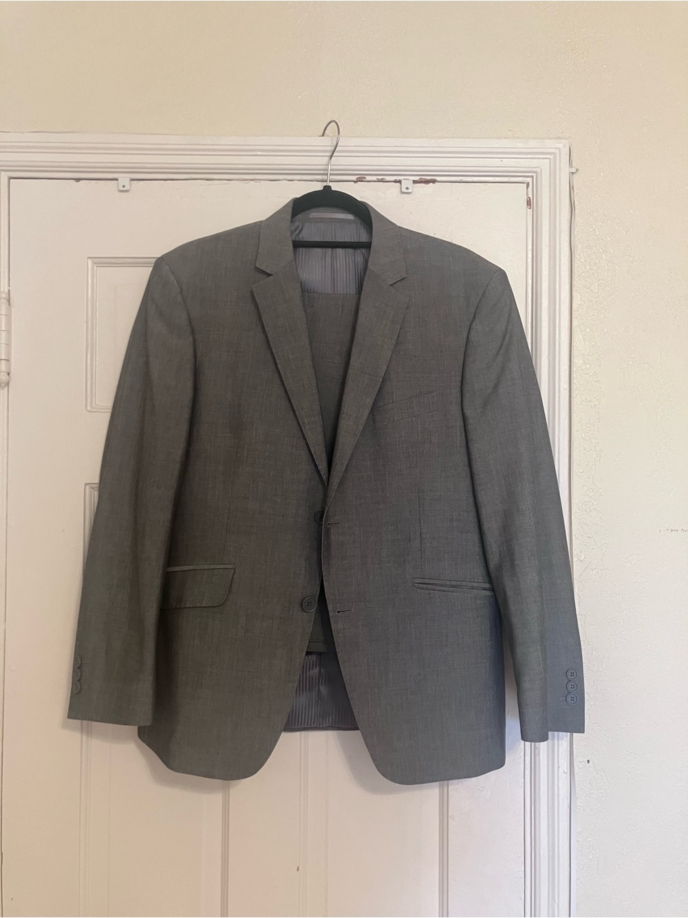 Sharkskin wool silk blend